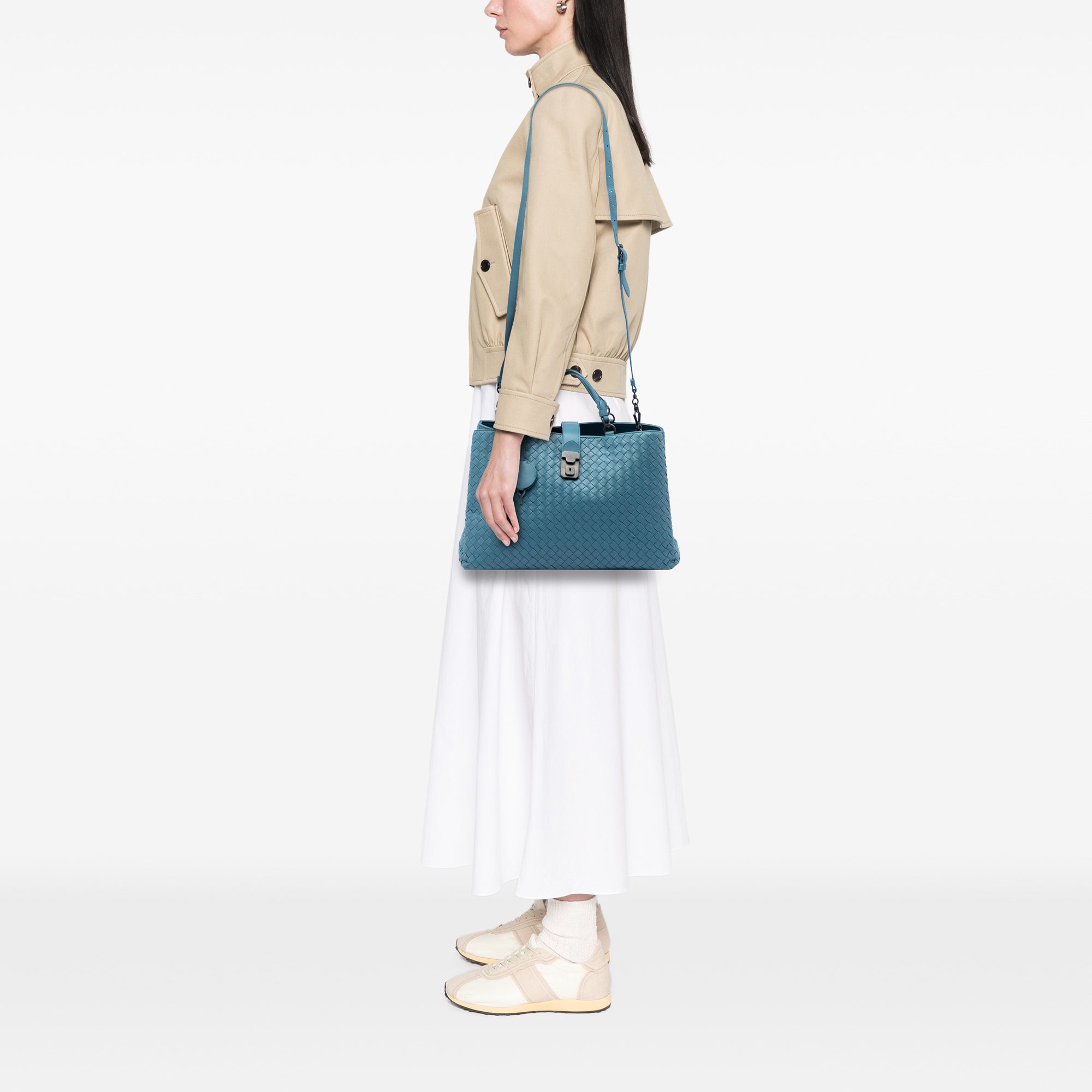Medium Nappa Intrecciato Roma Tote - Image 5
