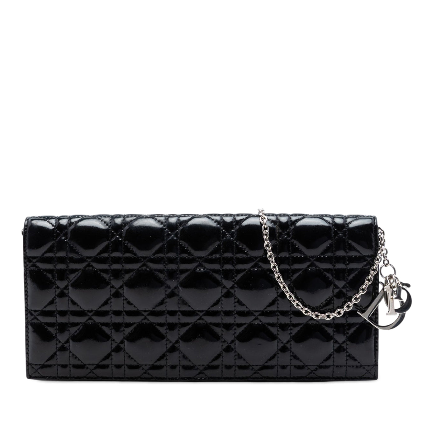 Patent Cannage Lady Dior Clutch with Chain - Image 1
