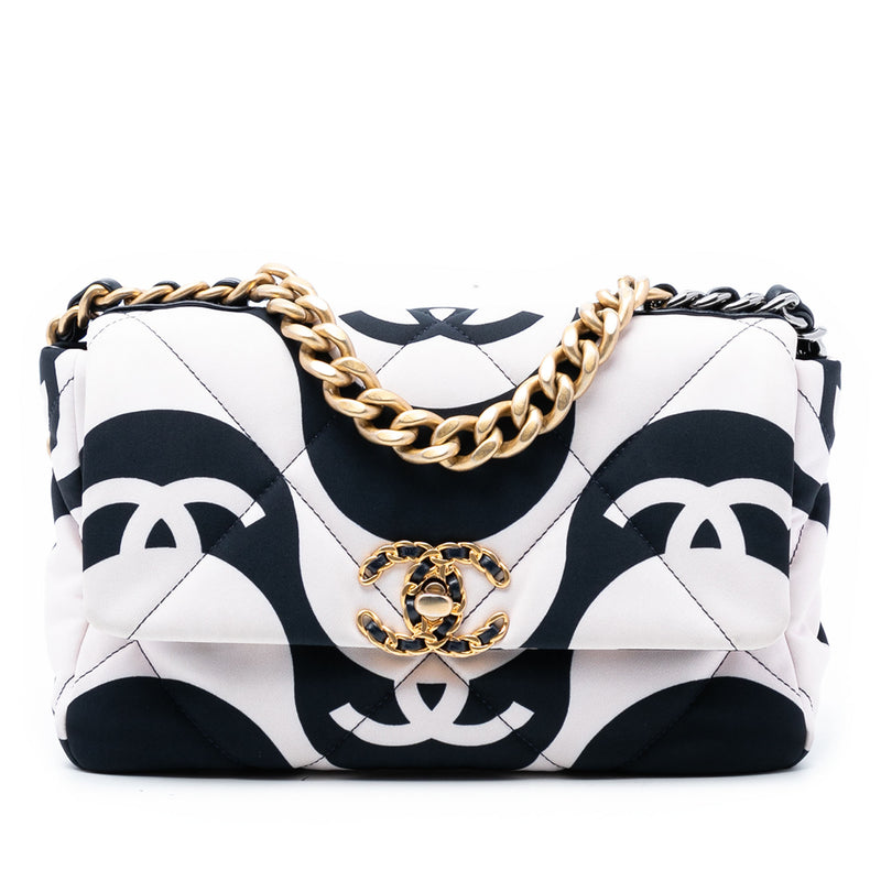 Medium Printed Silk 19 Flap