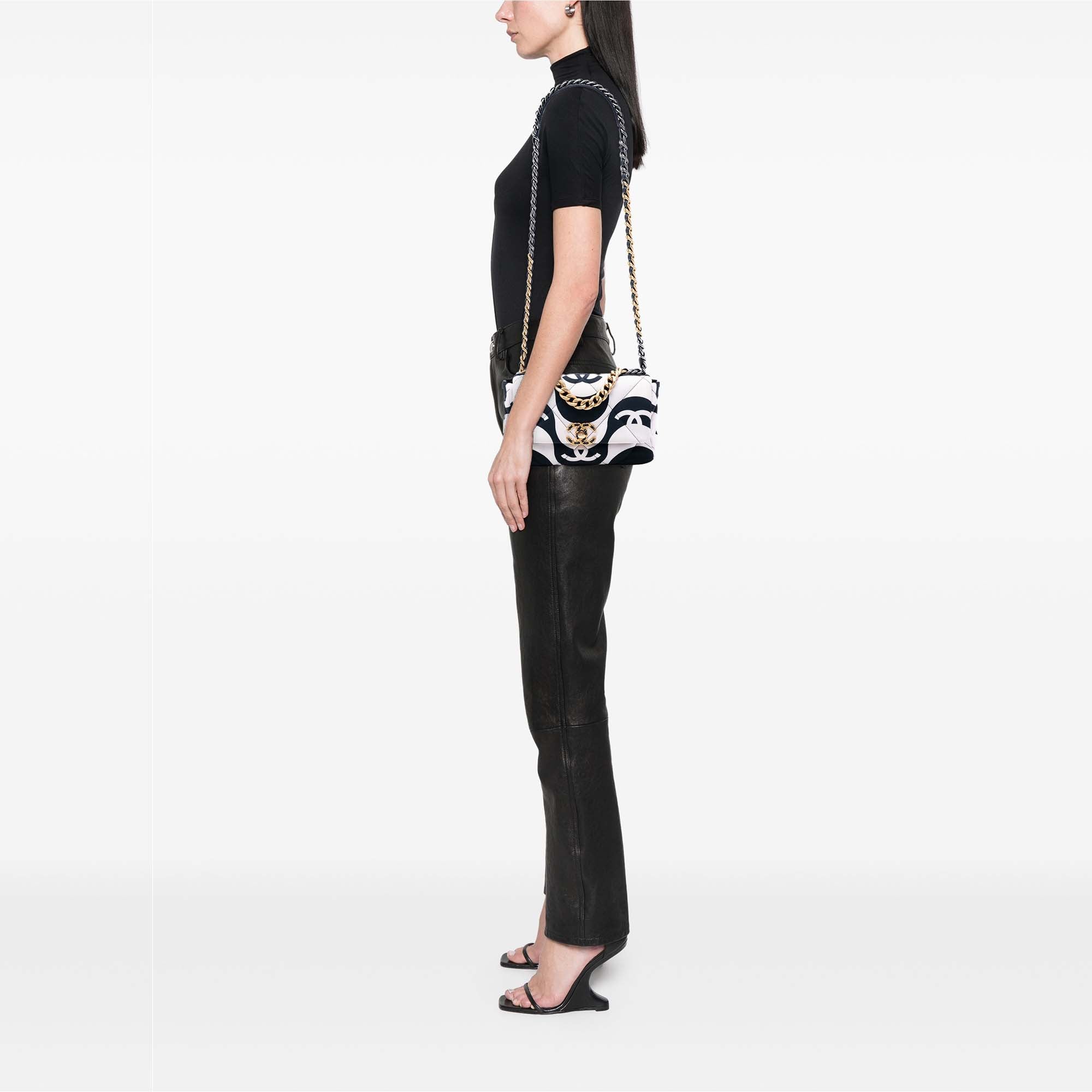 Medium Printed Silk 19 Flap - Image 7