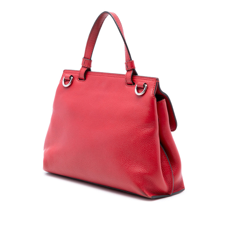 Small Calfskin Bamboo Daily Satchel - Image 2