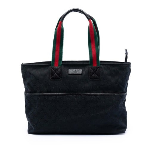 GG Canvas Web Tote - Image 1