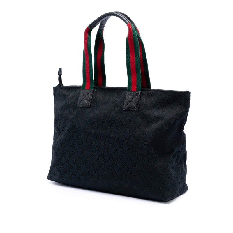 GG Canvas Web Tote - Image 2