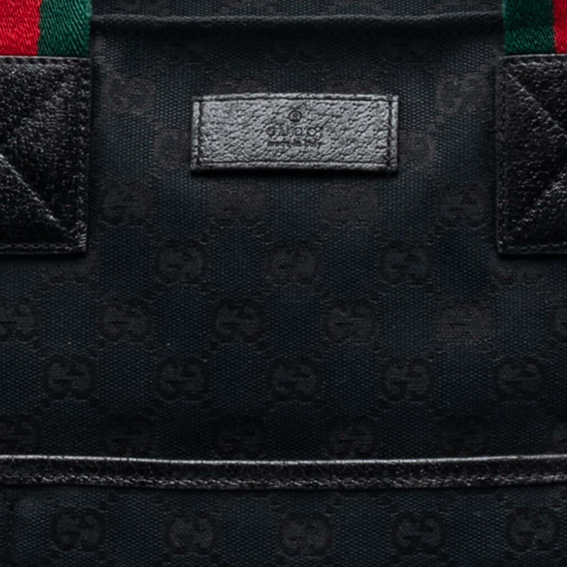 GG Canvas Web Tote - Image 7