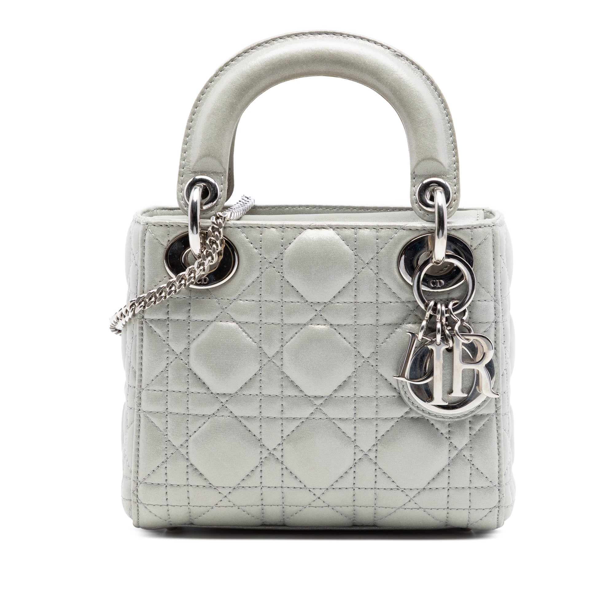 Mini Iridescent Lambskin Cannage Lady Dior - Image 1