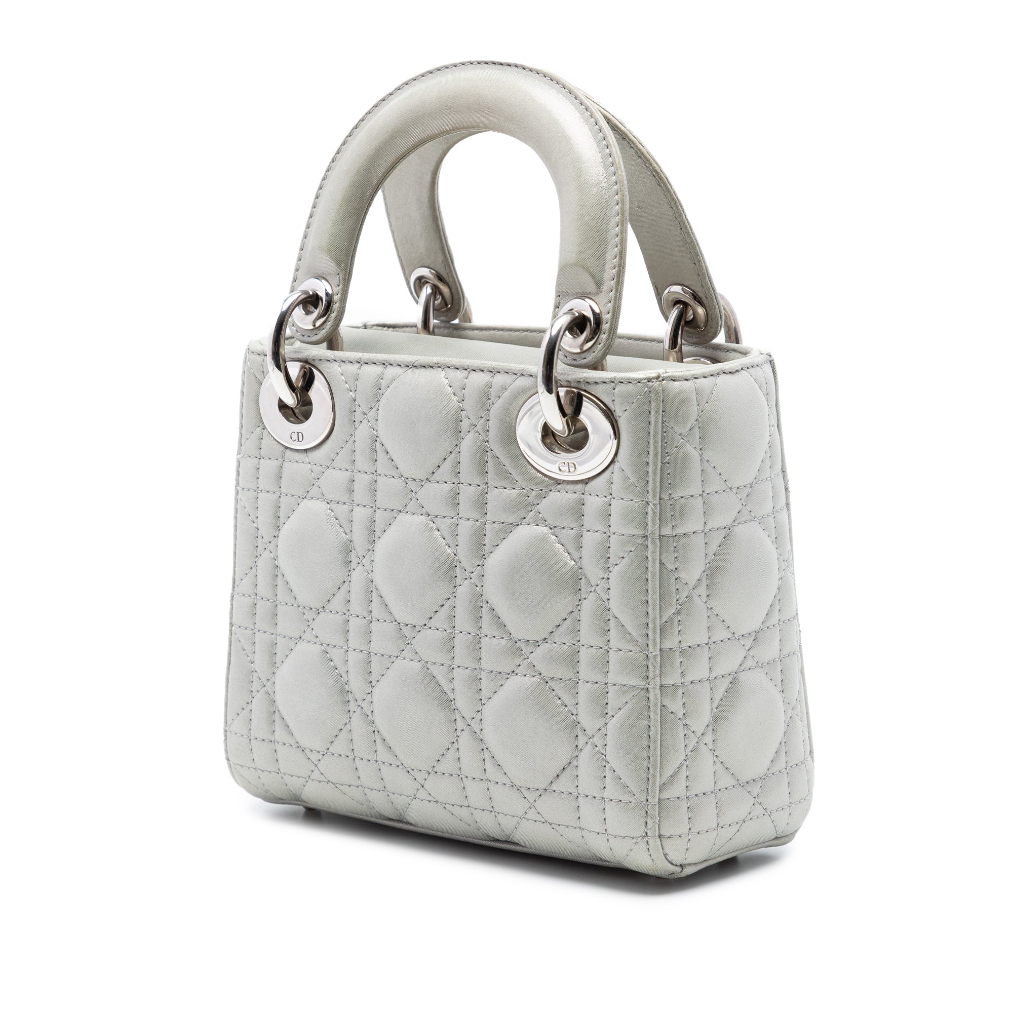 Mini Iridescent Lambskin Cannage Lady Dior - Image 2