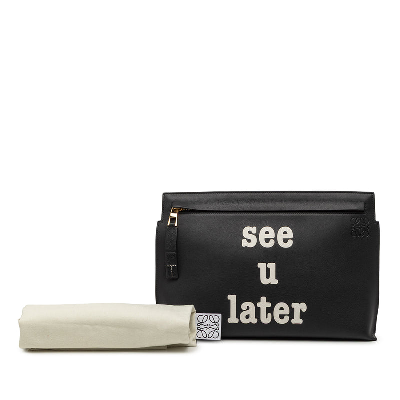 Calfskin Anagram See U Later T Pouch - Image 8
