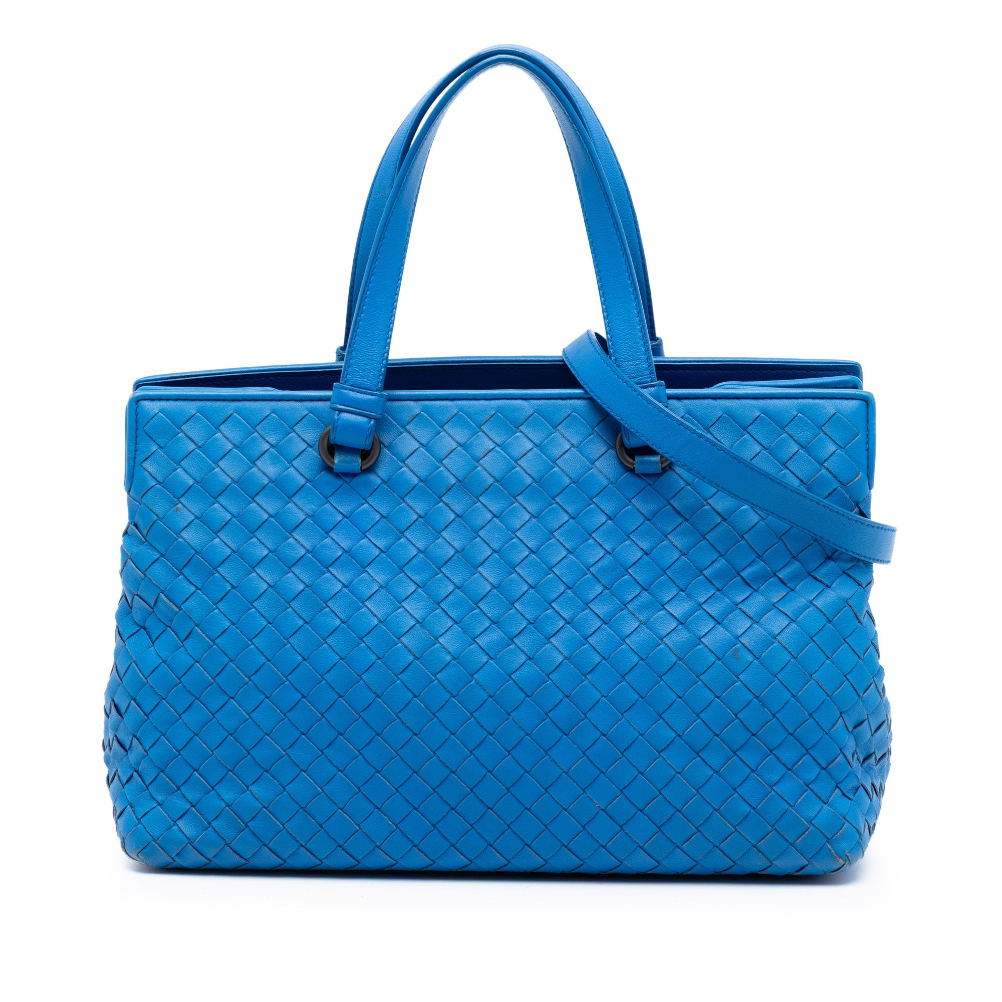 Small Nappa Intrecciato Accordion Satchel - Image 1