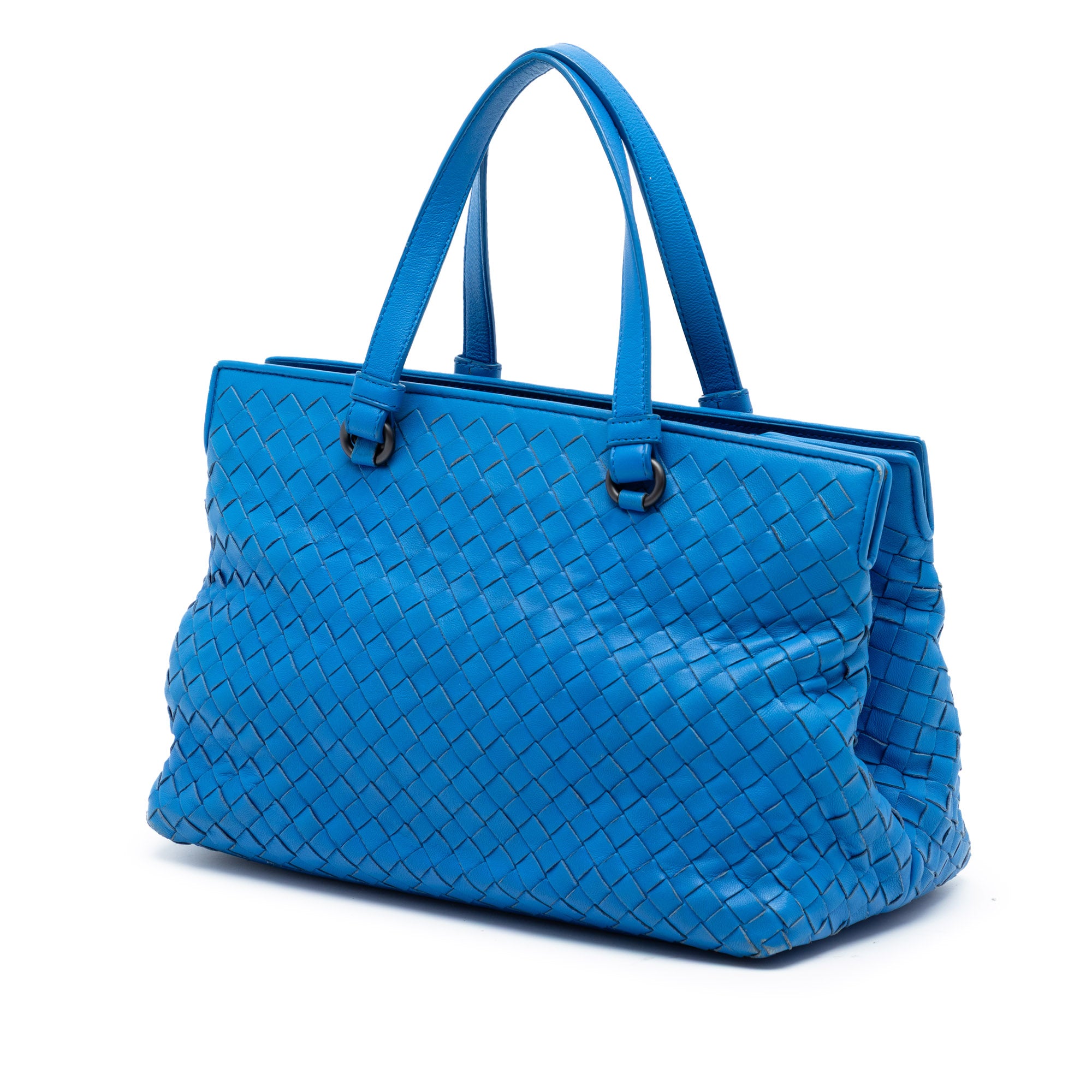 Small Nappa Intrecciato Accordion Satchel - Image 2