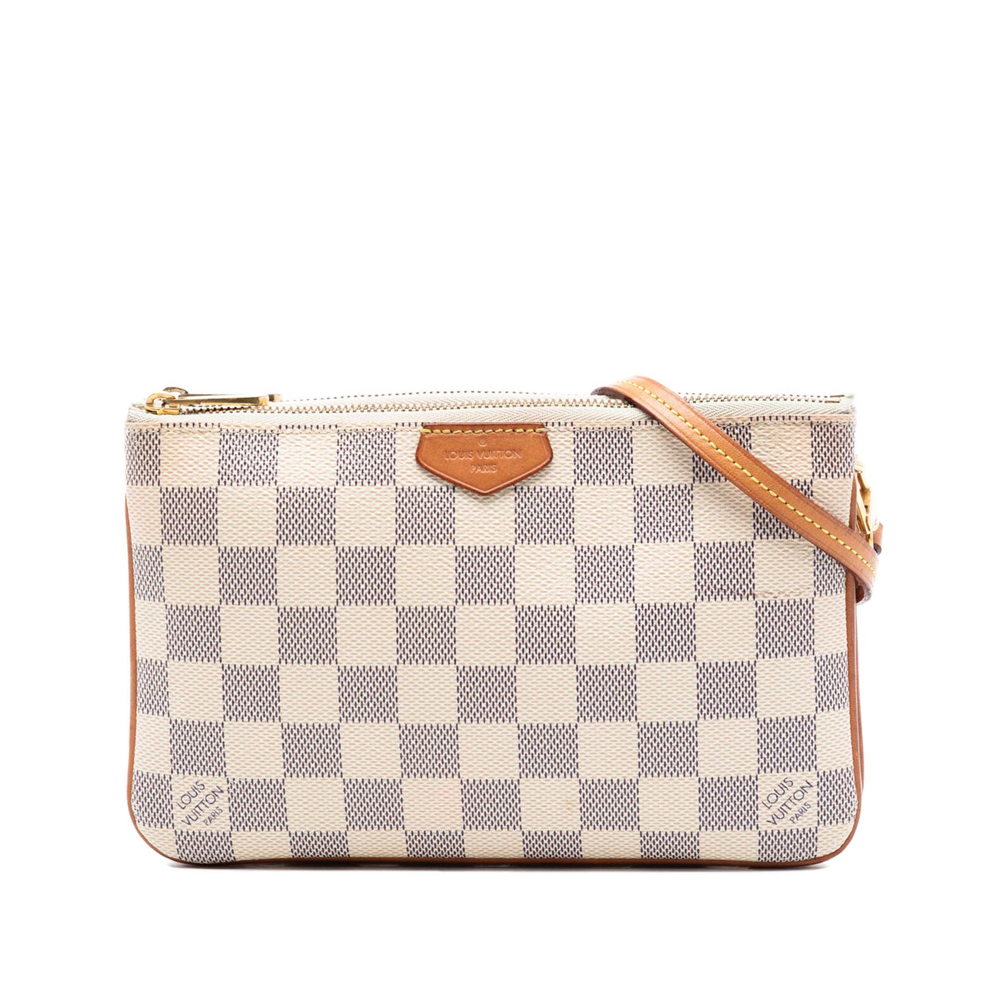 Damier Azur Double Zip Pochette - Image 1