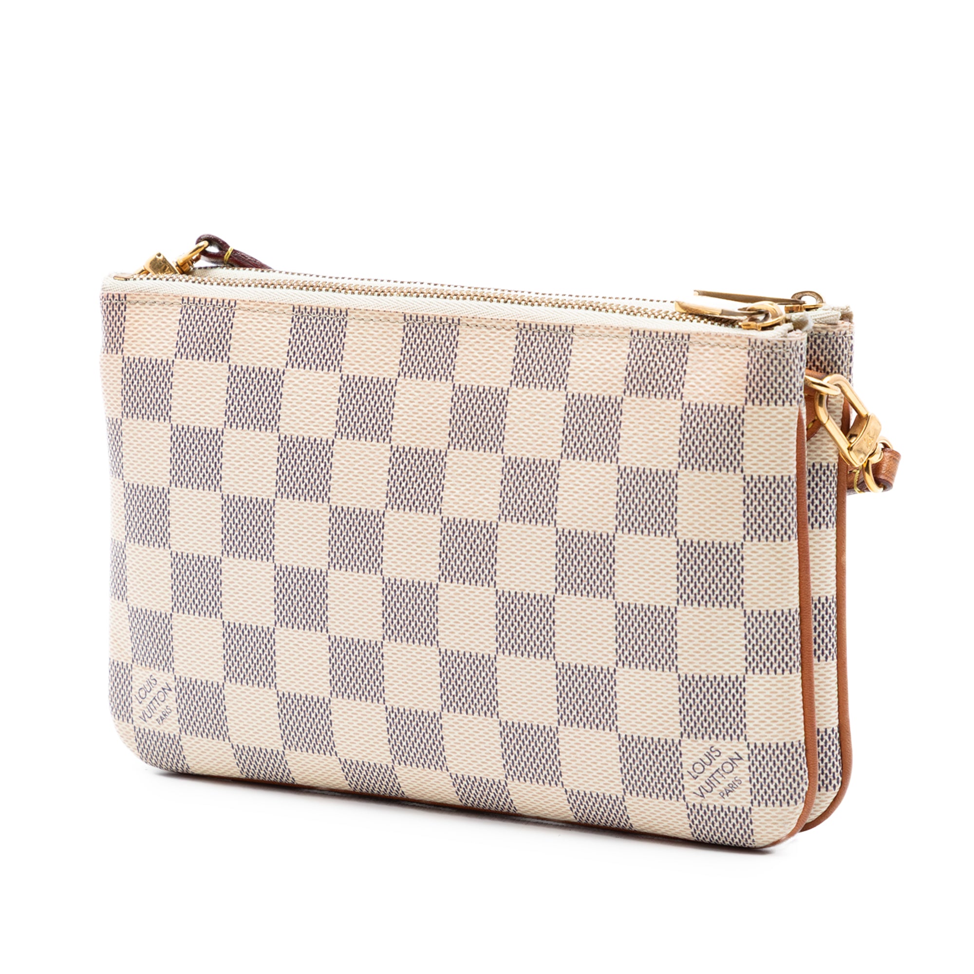 Damier Azur Double Zip Pochette - Image 2