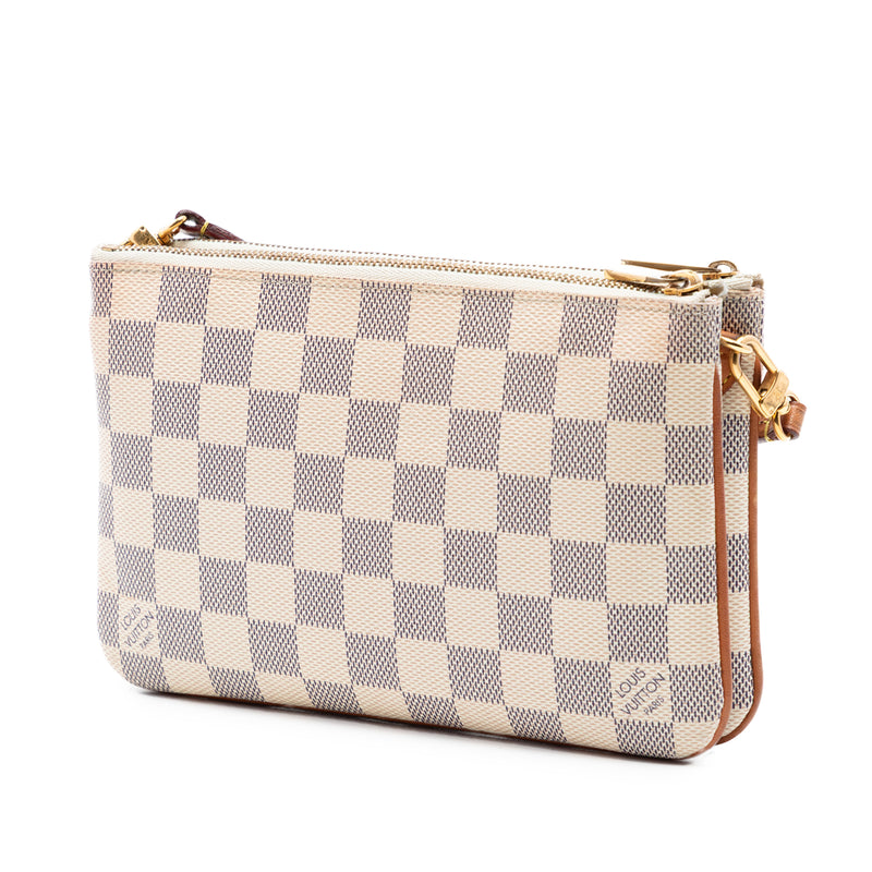 Damier Azur Double Zip Pochette - Image 2