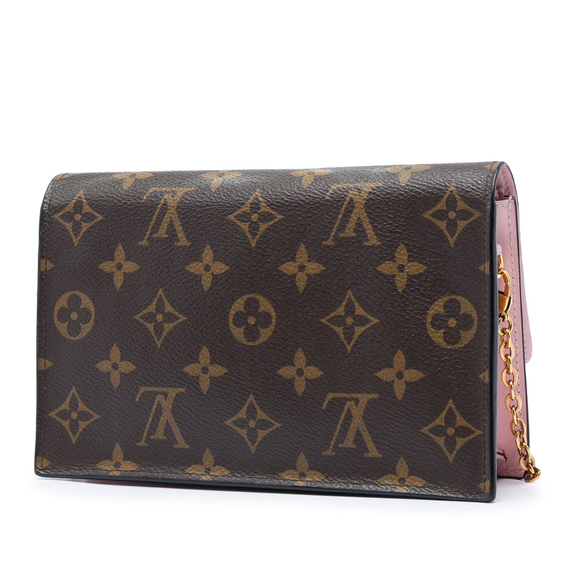 Monogram Flore Wallet On Chain - Image 2