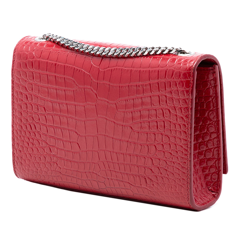 Small Embossed Leather Kate Tassel Crossbody - Image 2