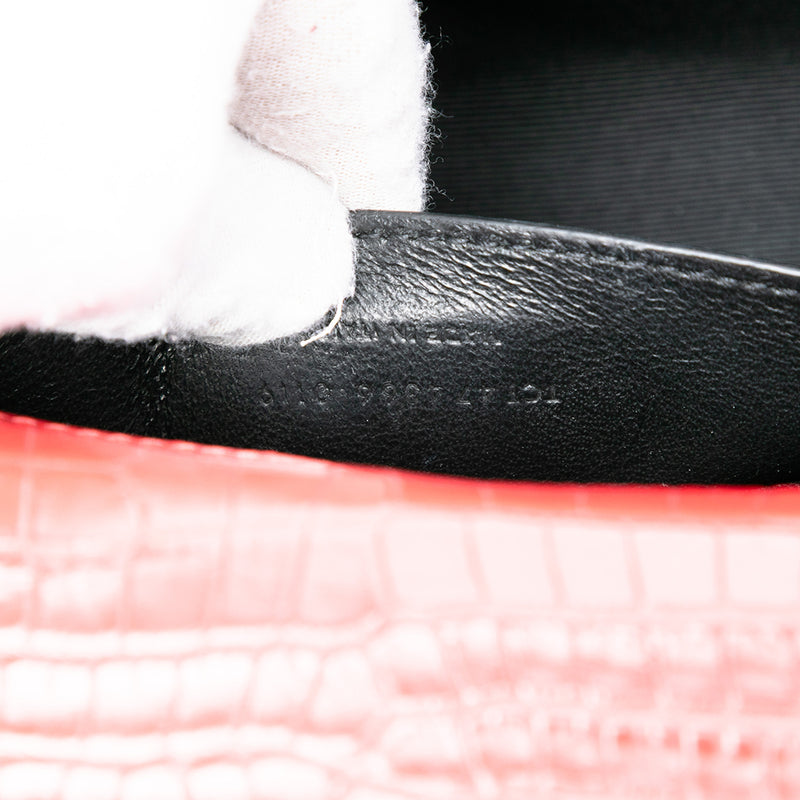 Small Embossed Leather Kate Tassel Crossbody - Image 6