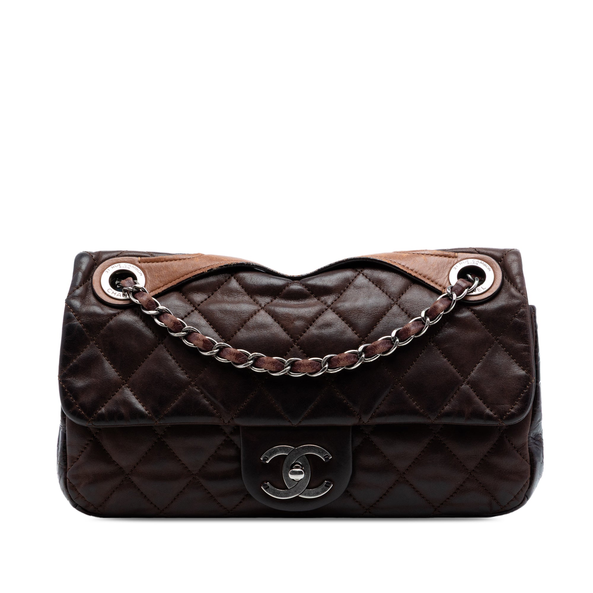 Medium Iridescent Calfskin In the Mix Flap - Image 1