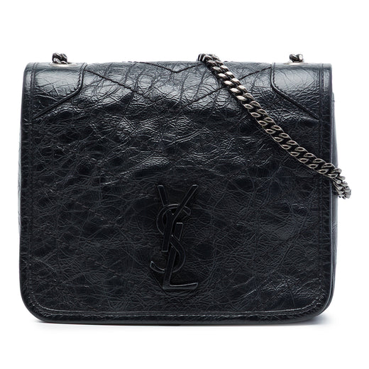Crinkled Calfskin Niki Wallet on Chain - Image 1