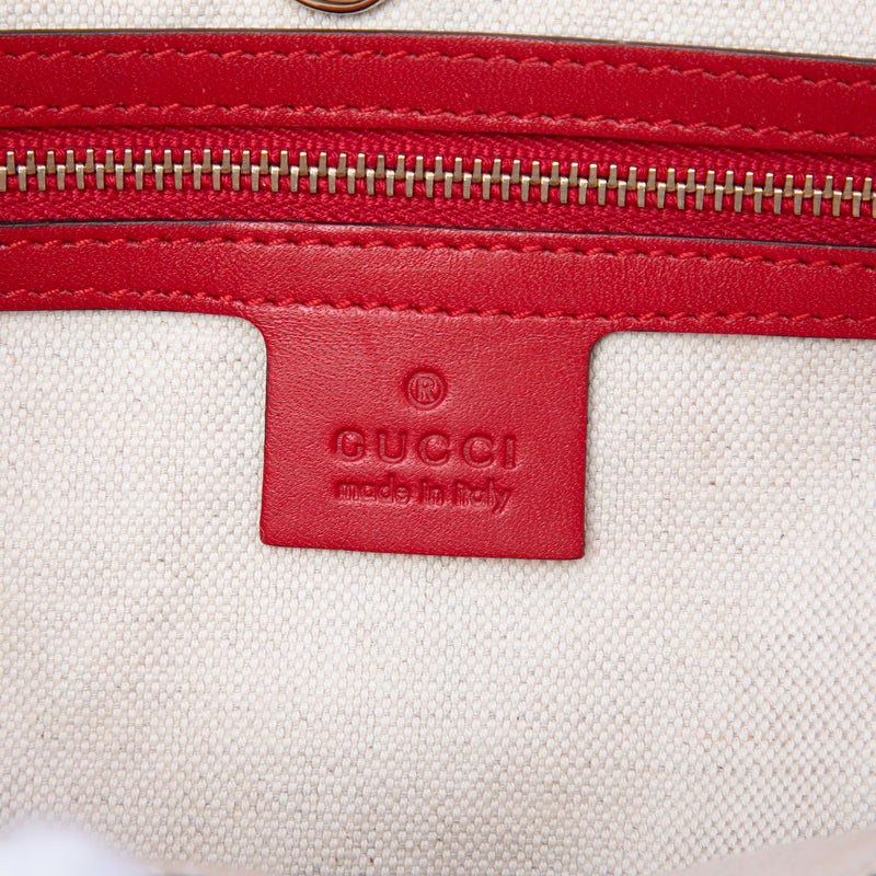 Small Diamante Leather Craft Tote - Image 6