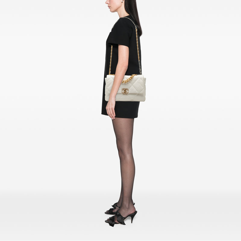 Large Lambskin 19 Flap - Image 7