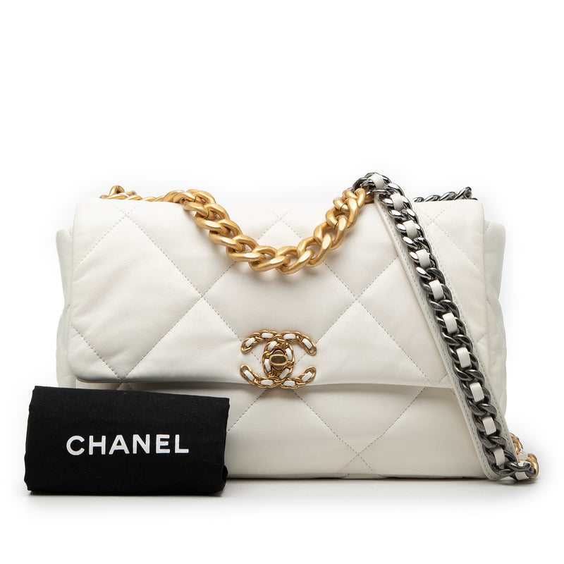 Large Lambskin 19 Flap - Image 8