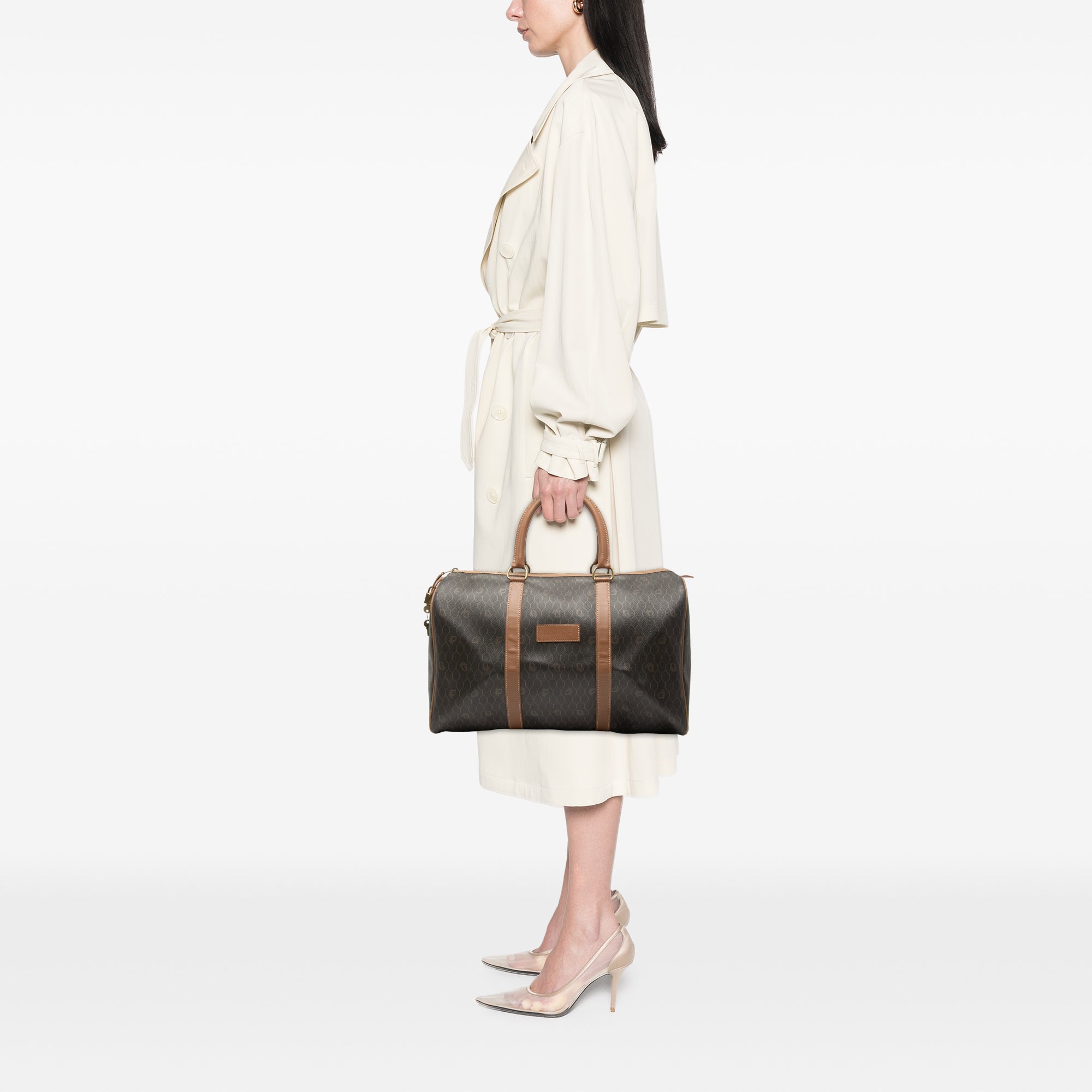 Honeycomb Coated Canvas Travel Bag - Image 6