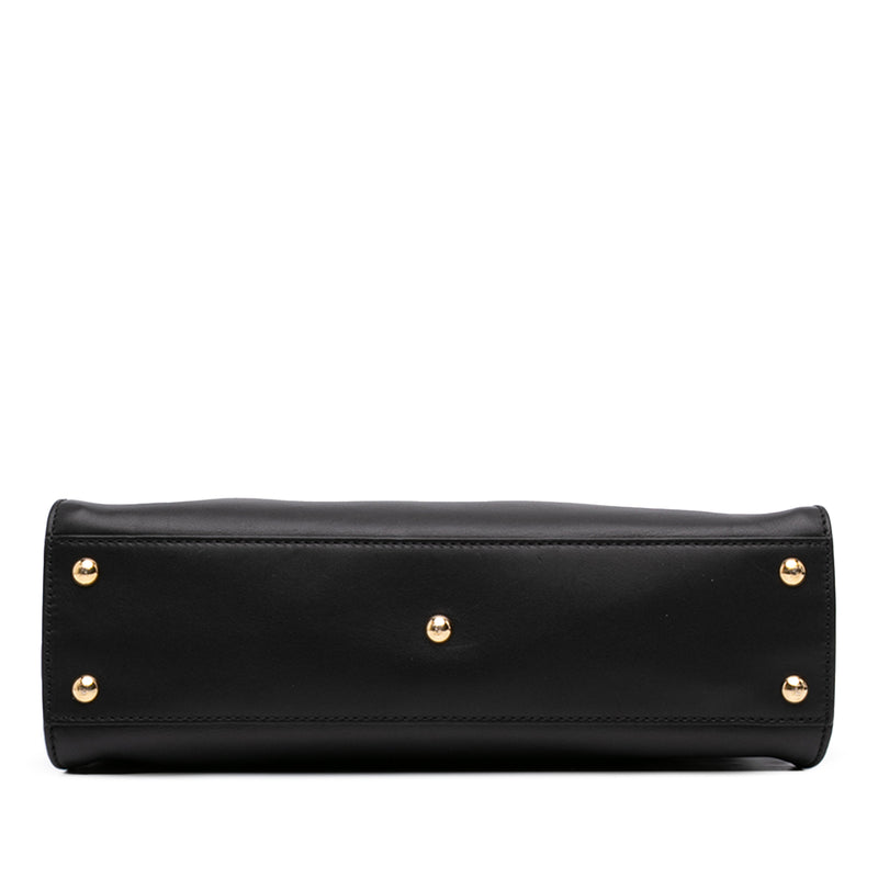 Medium Bicolor Leather Peekaboo ISeeU Satchel - Image 3
