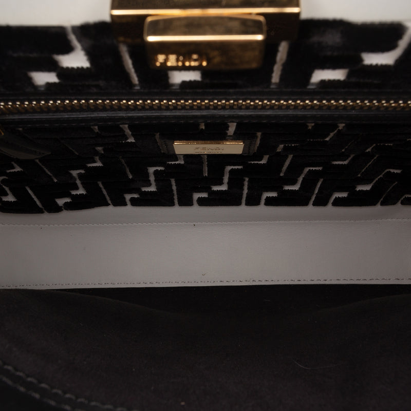 Medium Bicolor Leather Peekaboo ISeeU Satchel - Image 5