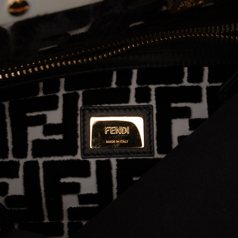 Medium Bicolor Leather Peekaboo ISeeU Satchel - Image 6