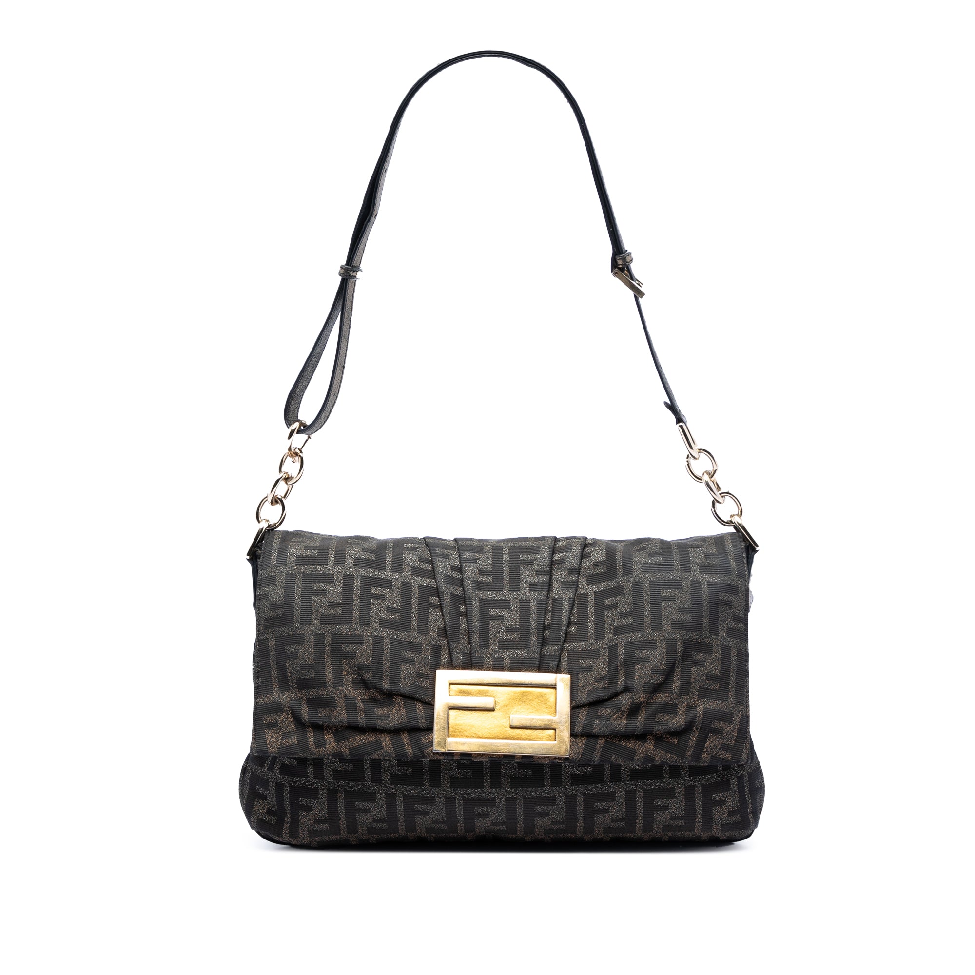 Large Zucca Canvas Mia Flap Shoulder Bag - Image 1
