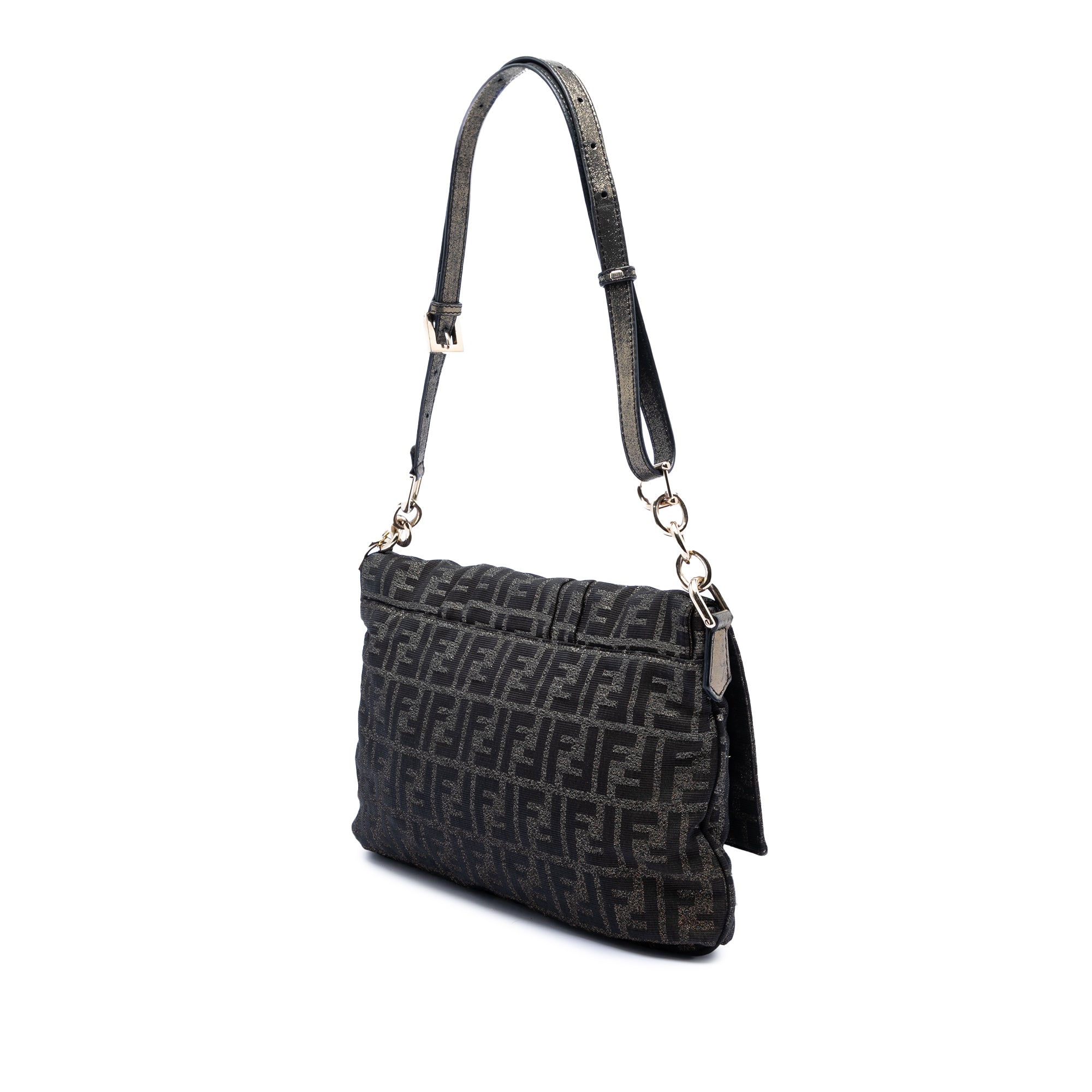 Large Zucca Canvas Mia Flap Shoulder Bag - Image 2