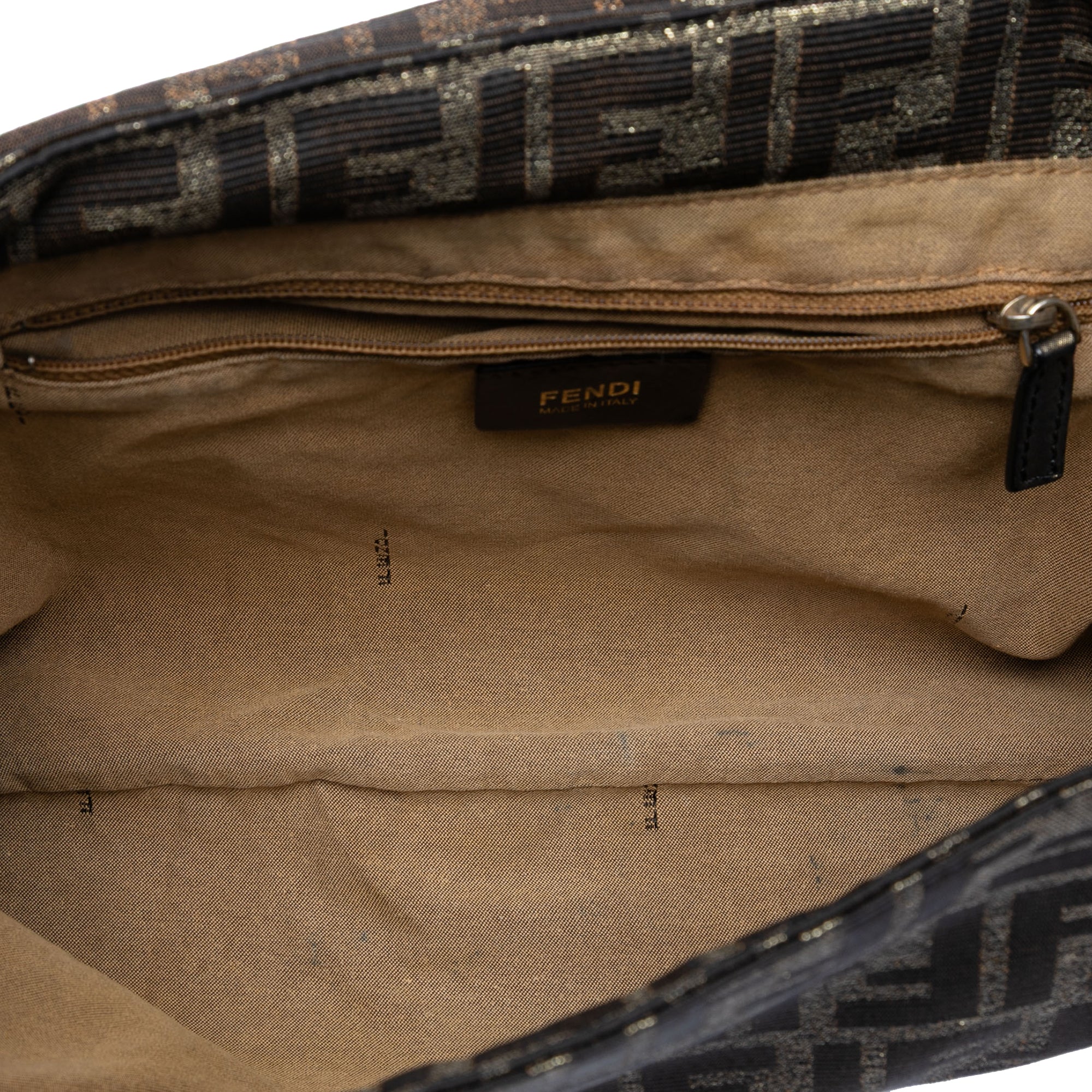 Large Zucca Canvas Mia Flap Shoulder Bag - Image 4