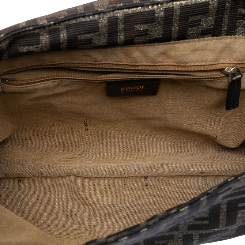 Large Zucca Canvas Mia Flap Shoulder Bag - Image 4