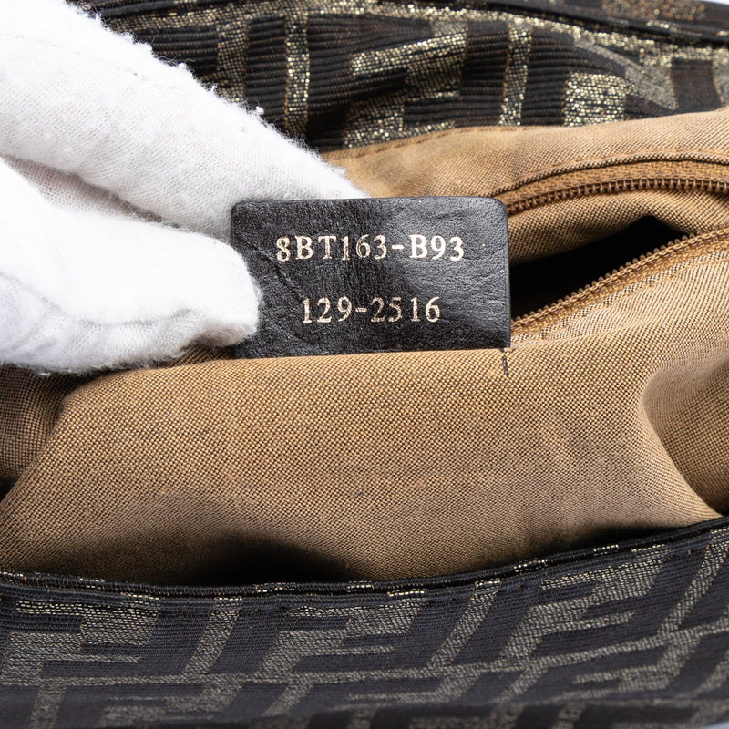 Large Zucca Canvas Mia Flap Shoulder Bag - Image 6