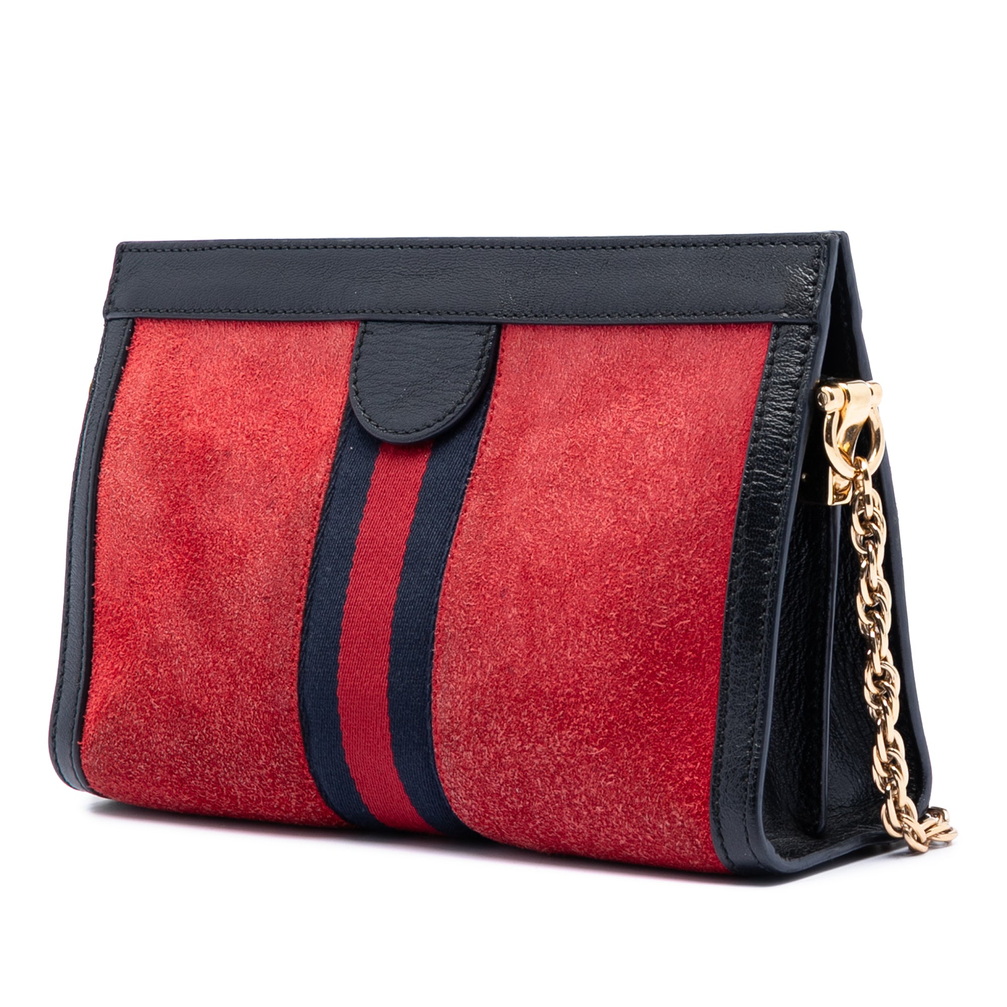 Small Suede Web Ophidia Chain Crossbody - Image 2