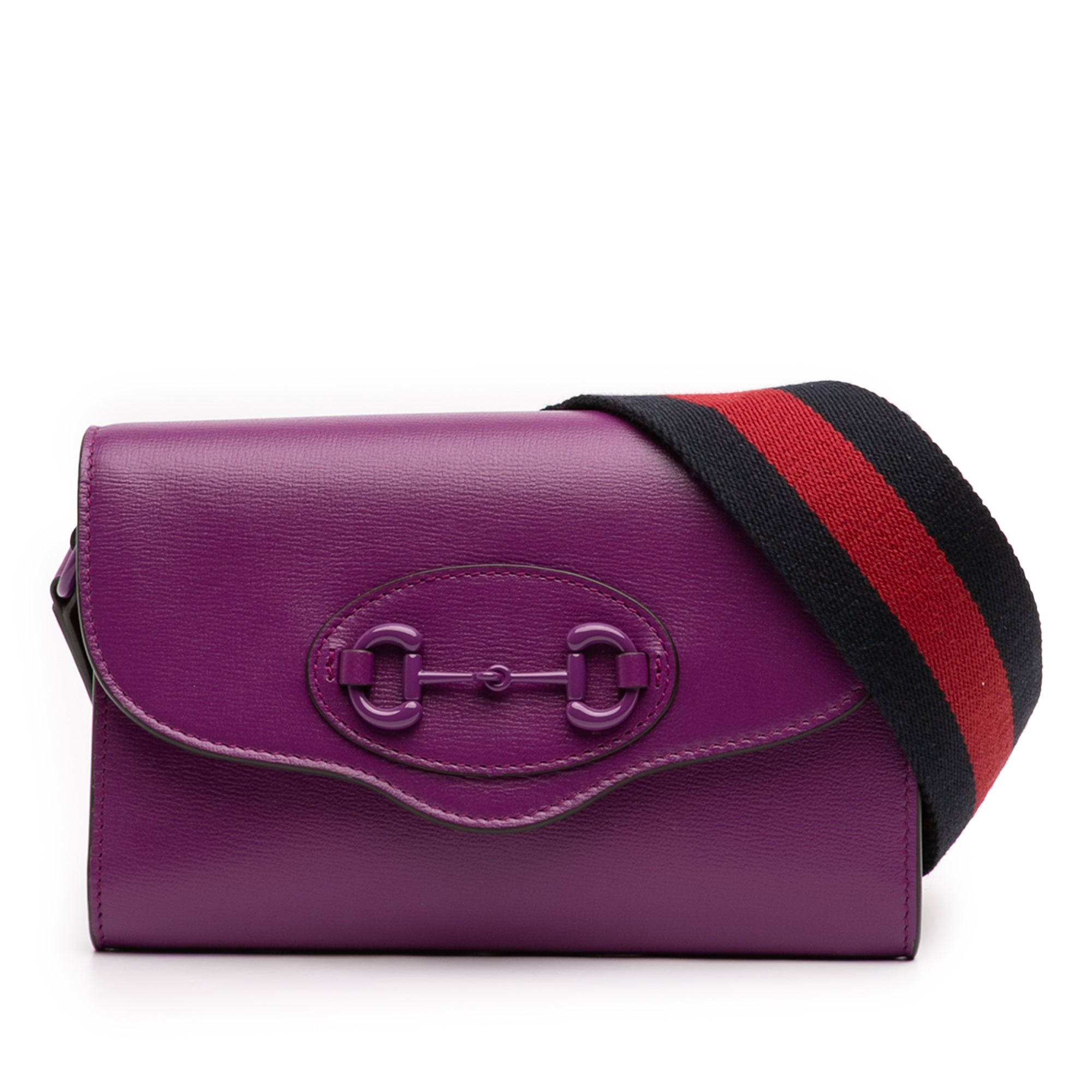 Mini Leather Horsebit 1955 Web Crossbody - Image 1