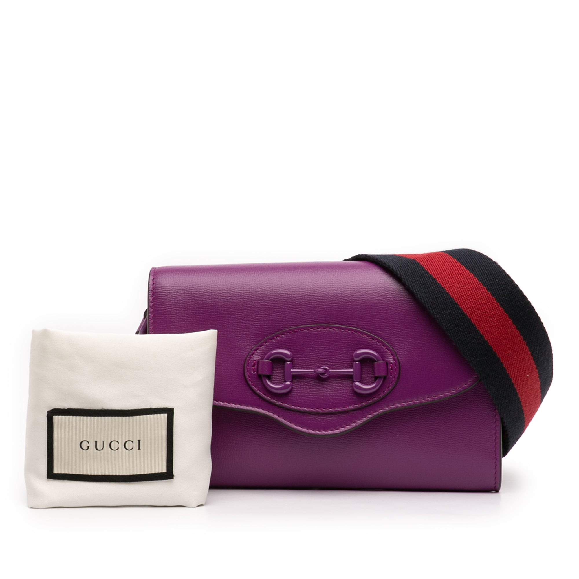 Mini Leather Horsebit 1955 Web Crossbody - Image 10