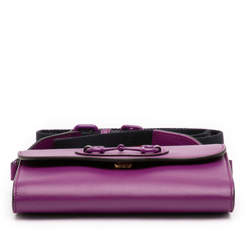 Mini Leather Horsebit 1955 Web Crossbody - Image 3
