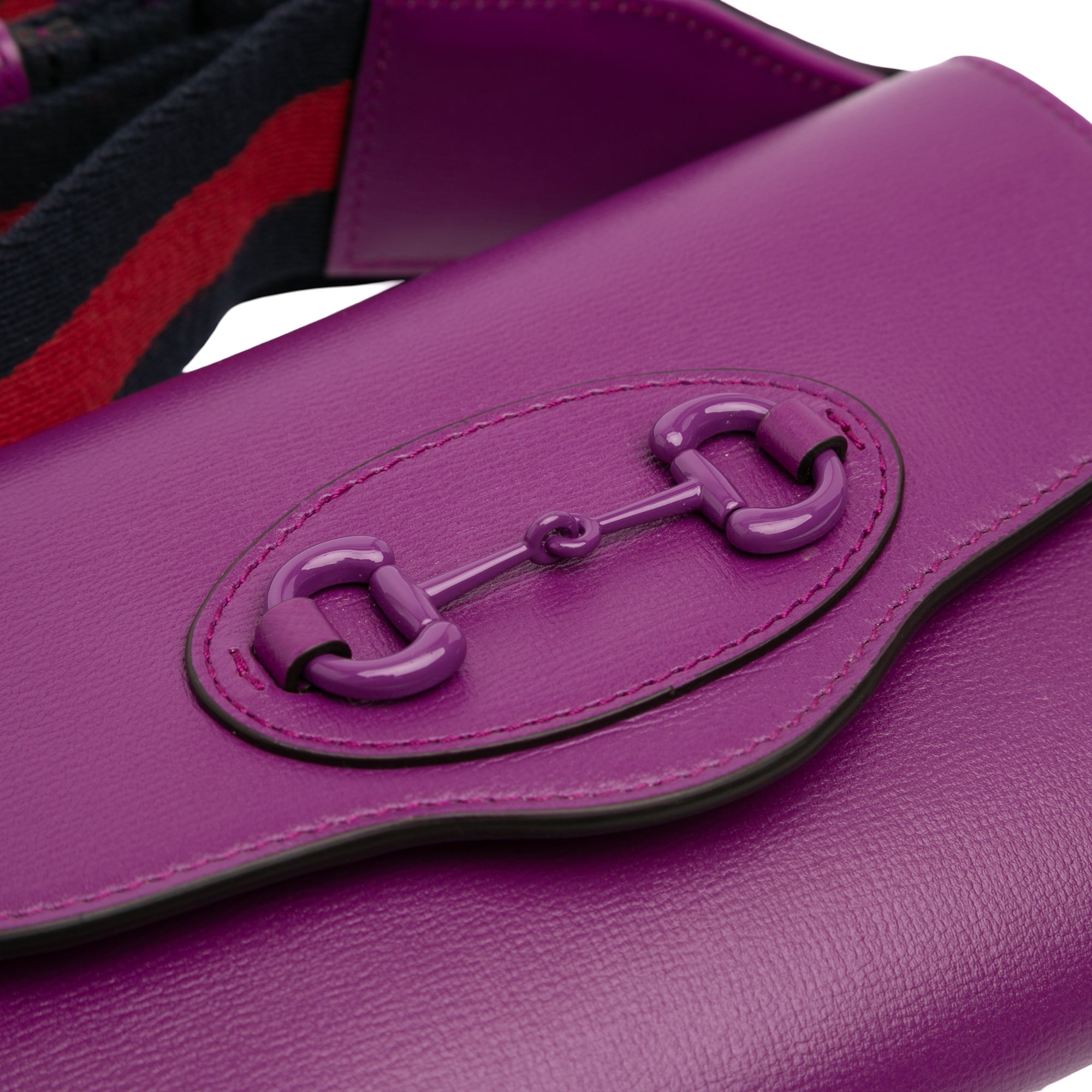 Mini Leather Horsebit 1955 Web Crossbody - Image 7