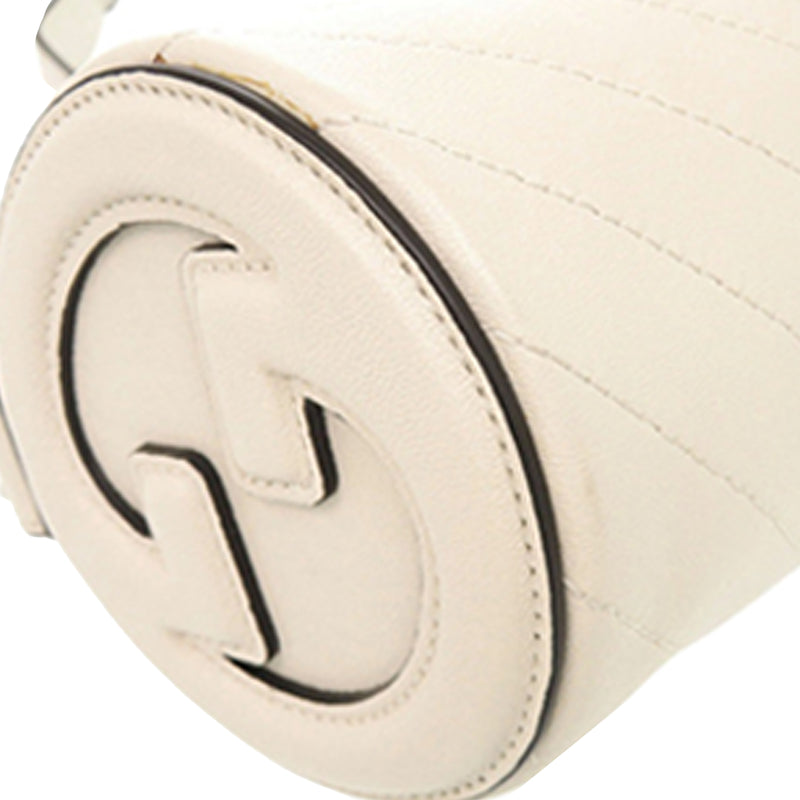 Mini Leather Blondie Barrel Shoulder Bag - Image 10