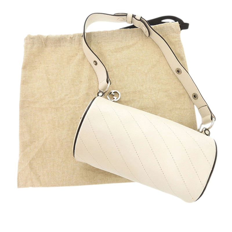 Mini Leather Blondie Barrel Shoulder Bag - Image 17