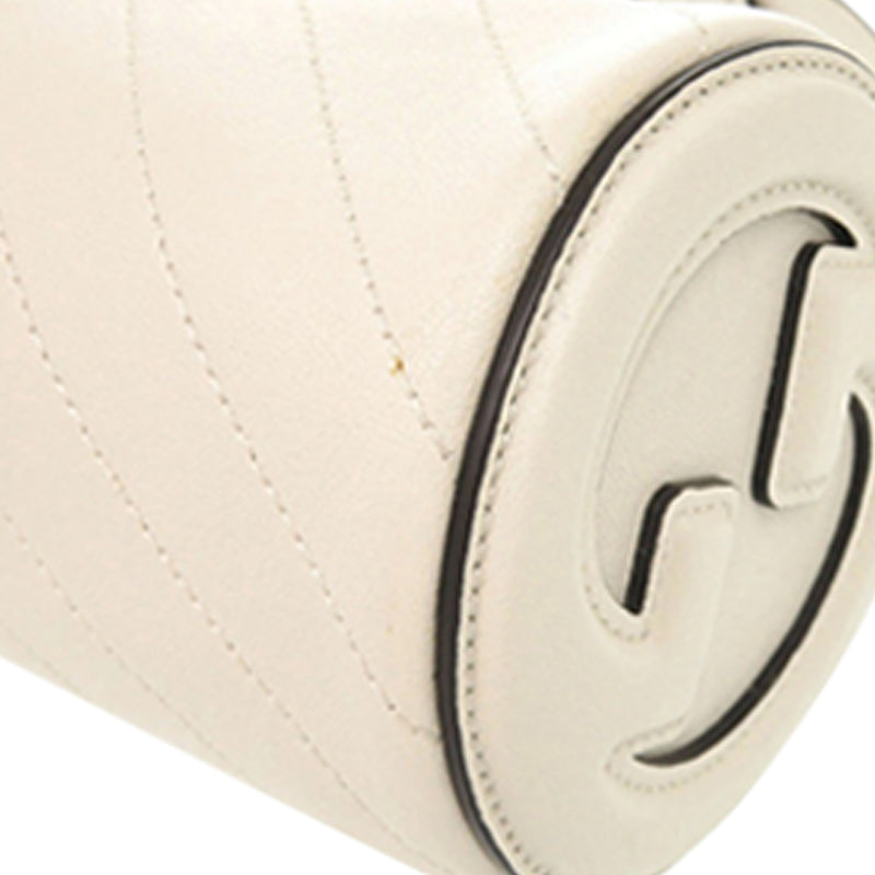 Mini Leather Blondie Barrel Shoulder Bag - Image 9