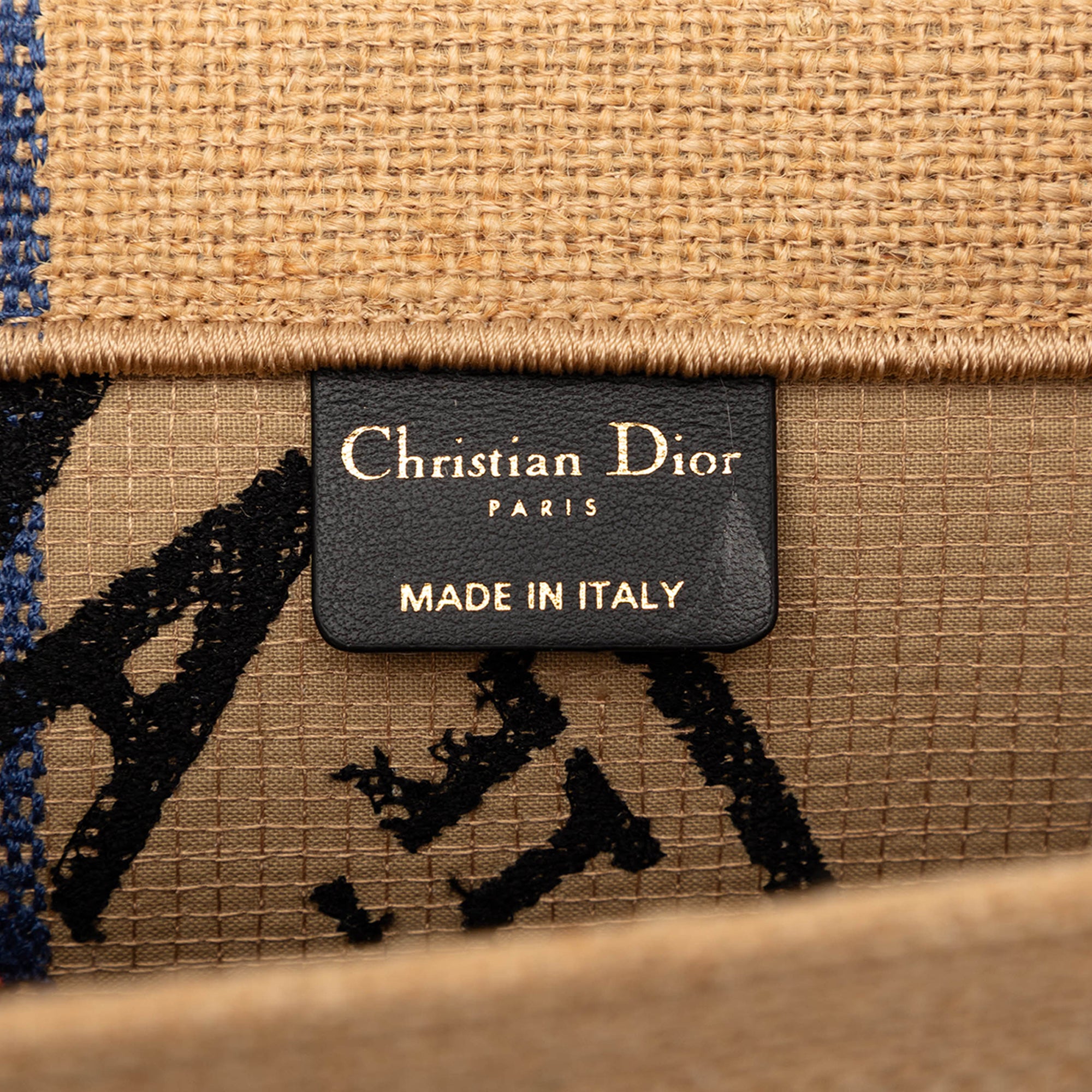 Medium Jute Embroidered Book Tote - Image 5