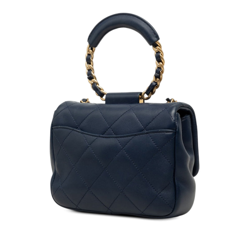 Mini Quilted Lambskin In The Loop Flap - Image 2