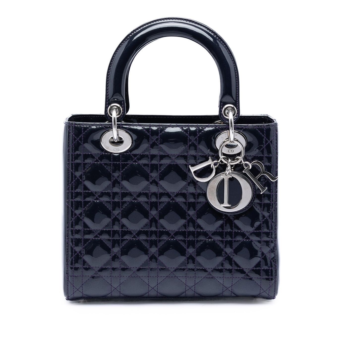 Medium Patent Cannage Lady Dior - Image 1