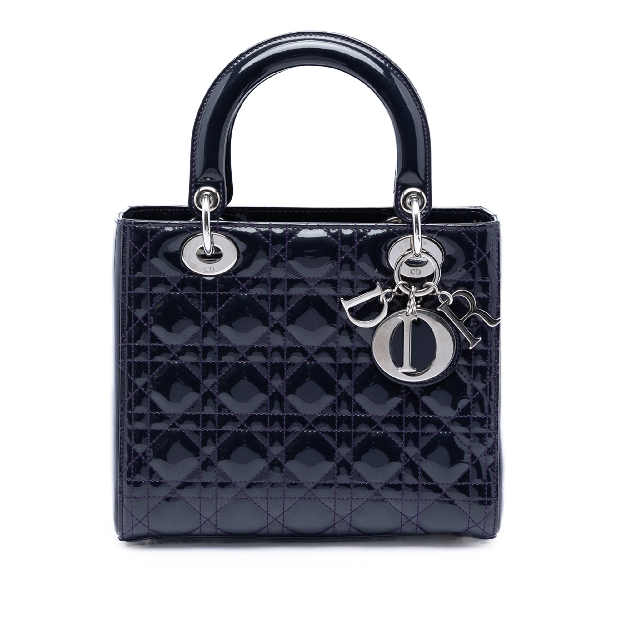 Medium Patent Cannage Lady Dior - Image 1
