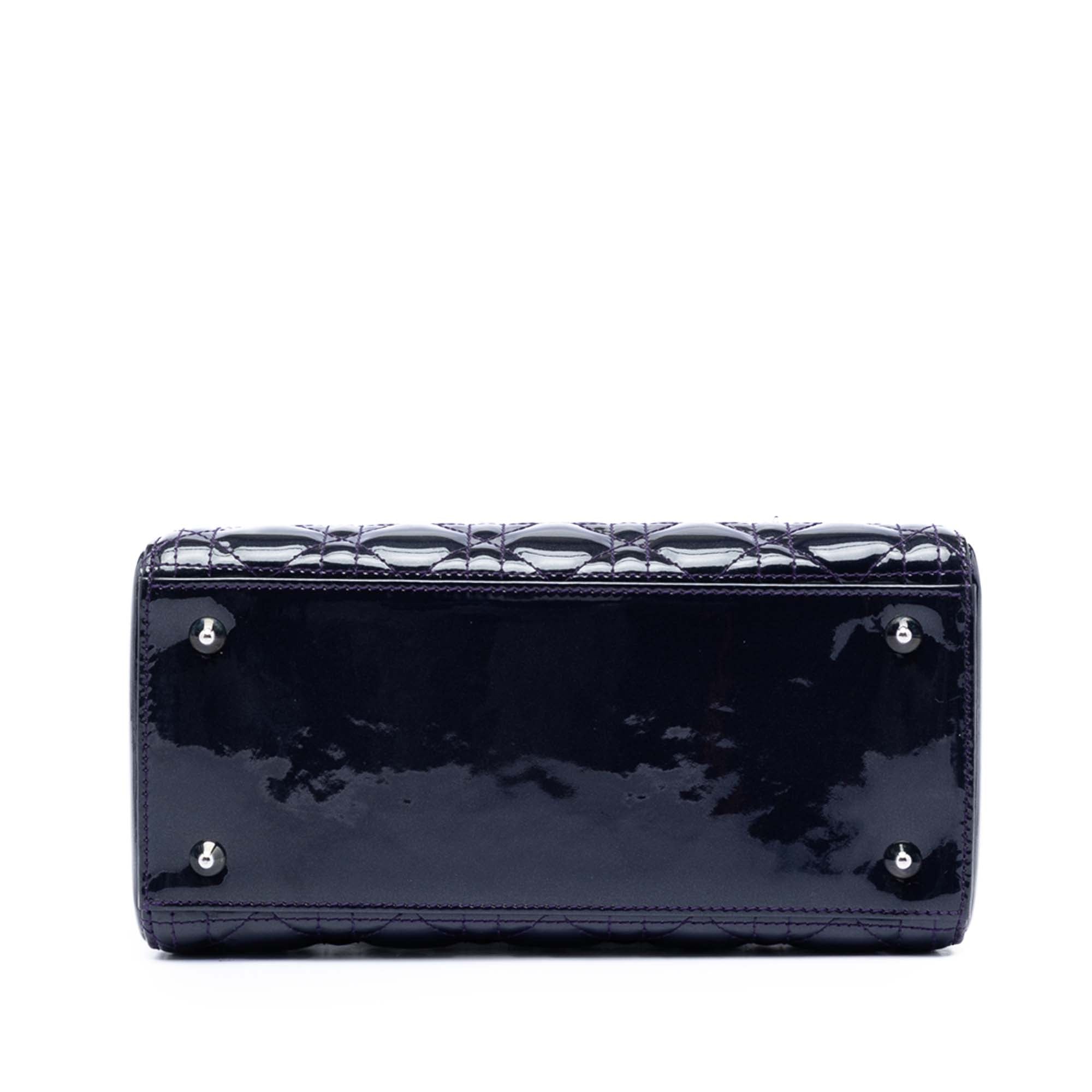 Medium Patent Cannage Lady Dior - Image 3