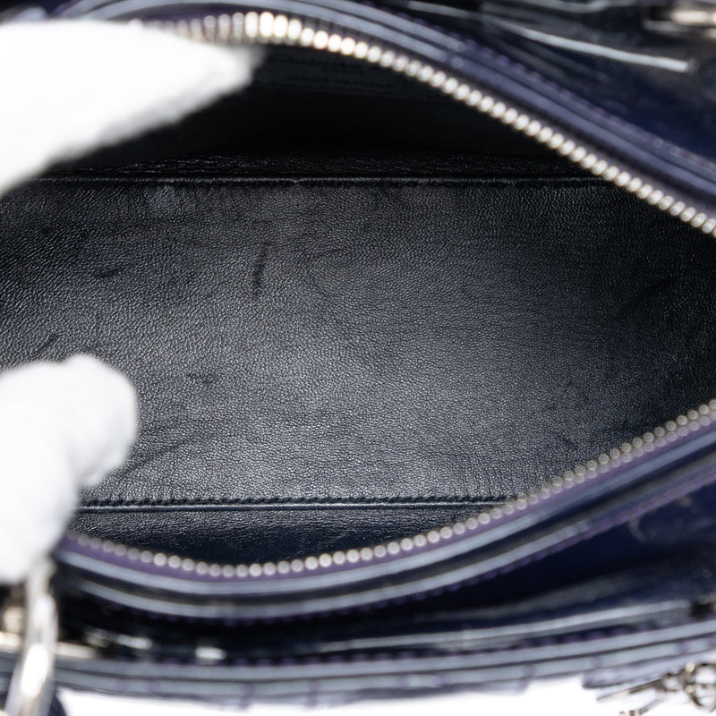 Medium Patent Cannage Lady Dior - Image 4