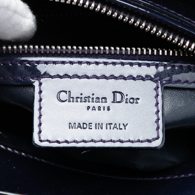 Medium Patent Cannage Lady Dior - Image 5
