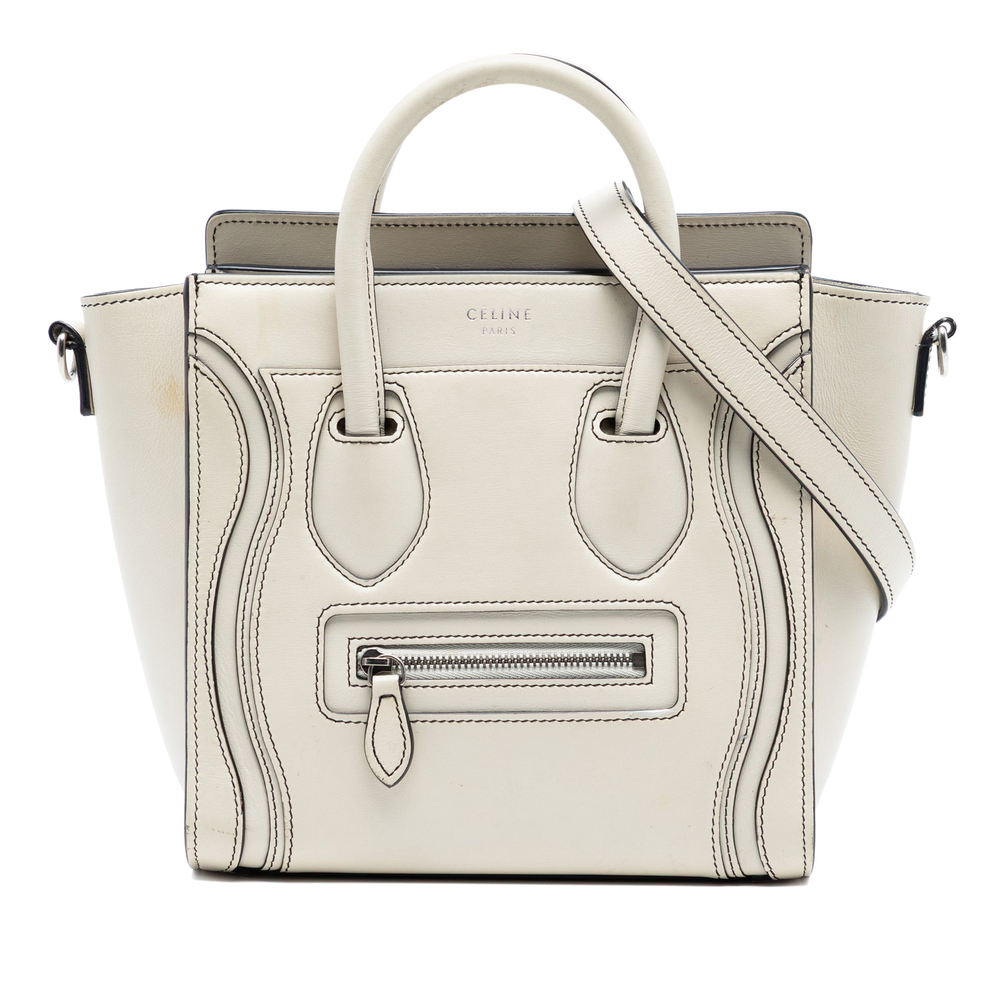 Nano Leather Luggage Tote - Image 1