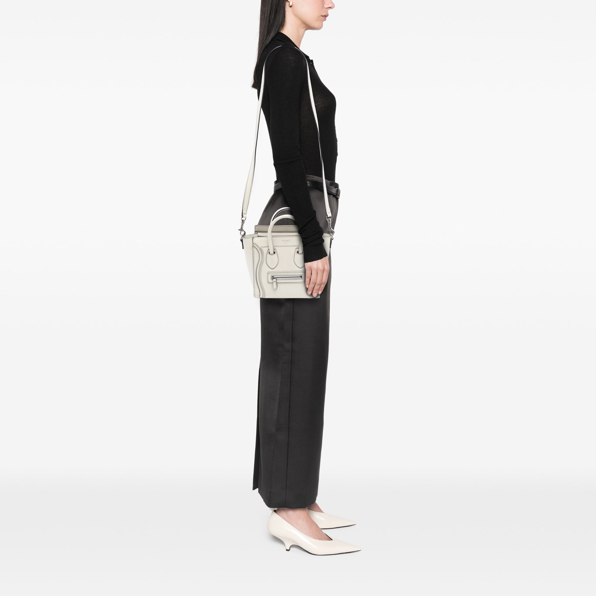 Nano Leather Luggage Tote - Image 7
